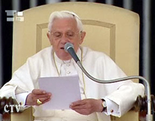 El Papa Benedicto XVI habló de su viaje a la Tierra Santa en la audiencia general del miércoles 06 de mayo de 2009.