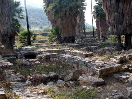 Ruinas en la ciudad de Magdala, lugar cercano a donde se realiza el “Magdala Center”.